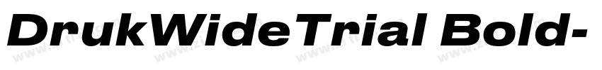 DrukWideTrial Bold字体转换